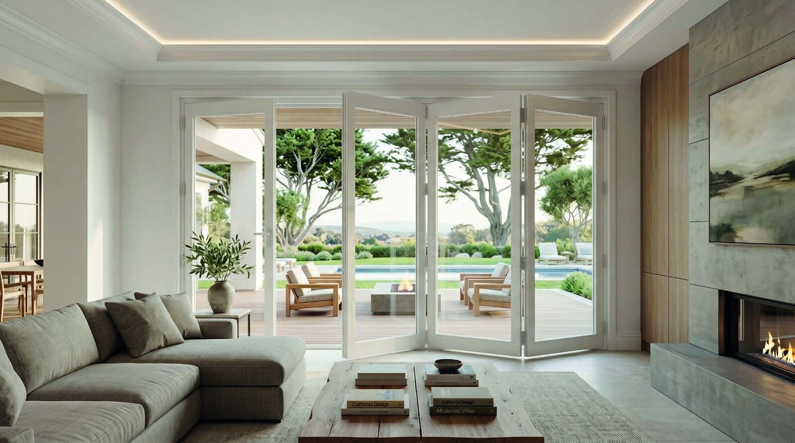 French Doors, Linshia aluminum system installed by Canata Construction